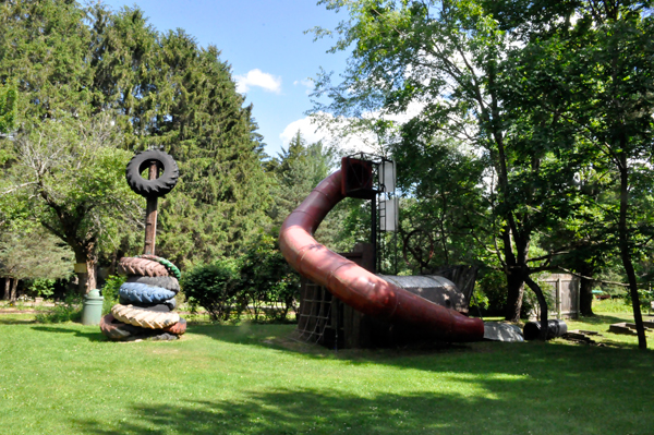 Part of the playground at East Lake Campground